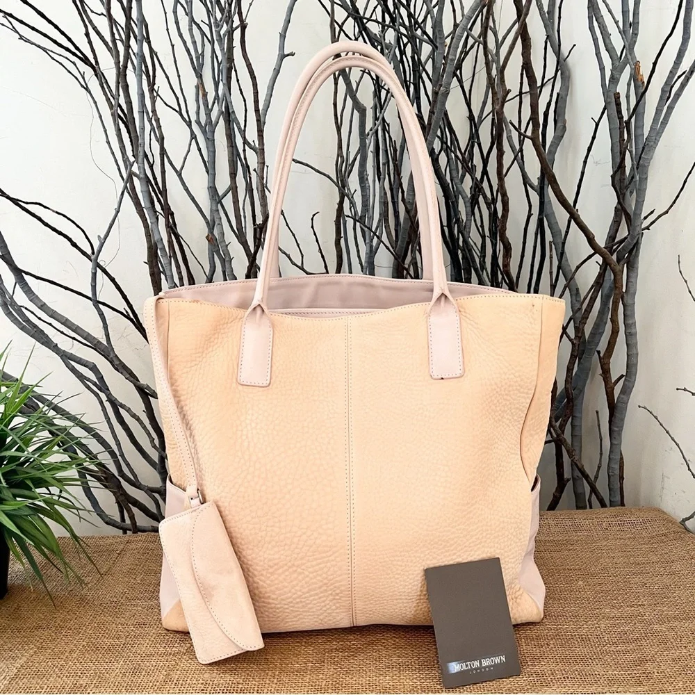 Molton Brown Buttery Pebble Nubuck Leather Tote